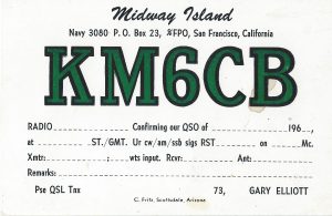 Midway Island QSL Card