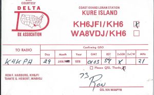 Kure Island QSL Card