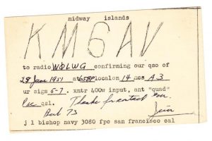 Midway Island QSL Card