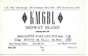 Midway Island QSL Card